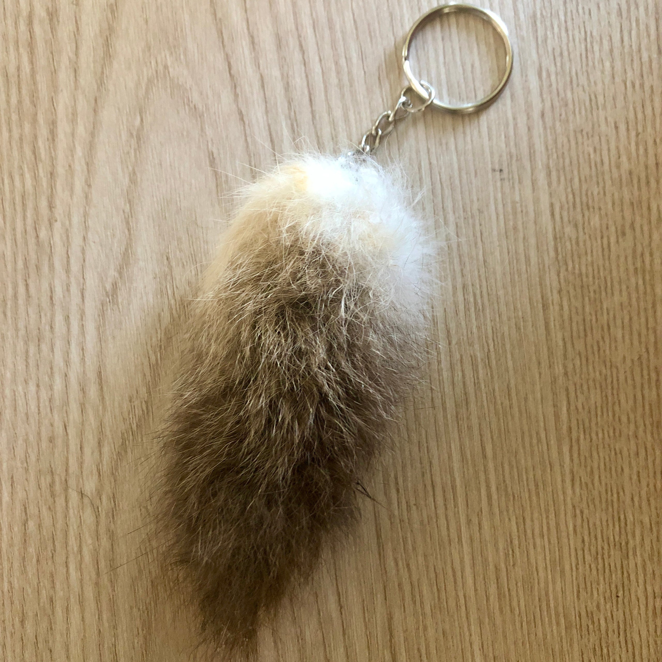 Bunny tail keychain cheap